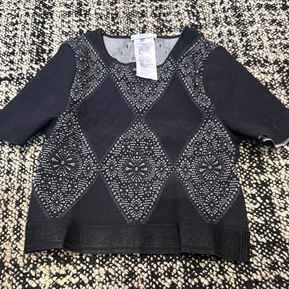 Wolford laser cut crop top